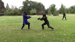 HEMA Combat Katana VS Longsword 7222 [upl. by Caitlin517]