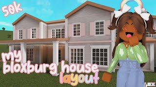 My BLOXBURG ROLEPLAY HOUSE LAYOUT UNFURNISHED Roblox [upl. by Millard]