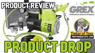 Grex GCK03 Airbrush Combo Kit with TritiumTG3 Airbrush AC1810A Compressor Accessories and DVD [upl. by Durante]