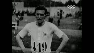 Harold Abrahams leans into Olympic gold  Mens 100m  Athletics  Paris 1924 Olympic Games [upl. by Yelehsa]