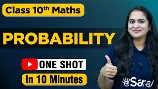 Probability One Shot Revision in 10 Minutes  Class 10 Math Chapter 15  NCERT  eSaral [upl. by Liartnod]