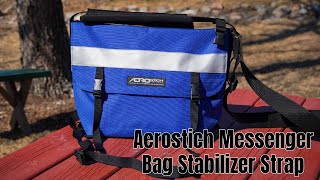 Aerostich Messenger Bag Optional Stabilizer Strap Installation and Use [upl. by Helaine]