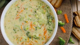 Creamy Healthy Broccoli Soup Without Dairy Cream  Quick amp Easy Soup [upl. by Eveneg]