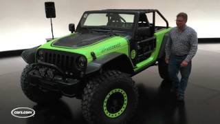 Jeep Fires Up HellcatPowered Wrangler Trailcat Concept [upl. by Lull]