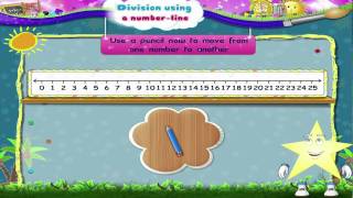 Learn Grade 2  Maths  Division Using a Number Line [upl. by Aiciled]