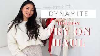 DYNAMITE HOLIDAY TRY ON HAUL  NEW IN 2023 [upl. by Dorotea]