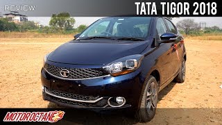 Tata Tigor 2018 Review  Hindi  MotorOctane [upl. by Seleta470]