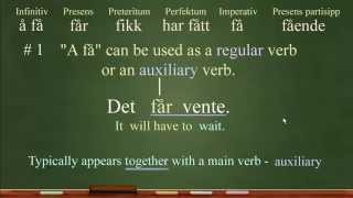 3 important things to know about the verb quotå fåquot  Norwegian Language [upl. by Ruy]