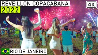 🇧🇷 Rio de Janeiro New Year 2022 Celebration  Revéillon de Copacabana Brazil 【4K】 [upl. by Lak]