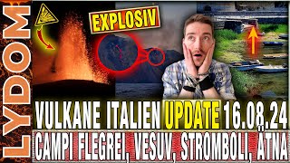 Vulkane Italien HOCHAKTIV und sie erzeugen Explosionen Erdbeben und mehr [upl. by Stavros]