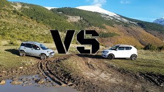 Fiat Panda Cross 4x4 vs Suzuki Ignis 12 HYBRID 4WD  VS [upl. by Esilahs]