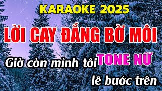 Lời Cay Đắng Bờ Môi Karaoke Tone Nữ Karaoke Giang Organ  Beat Mới [upl. by Gallager915]