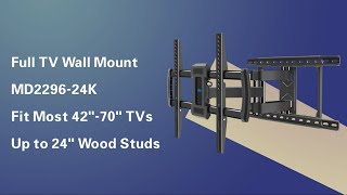 How to Install Mounting Dream Full Motion TV Mount MD229624K [upl. by Gathard]