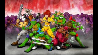 TMNT Shredders Revenge OST Remix Gameplay Medley [upl. by Maillw]