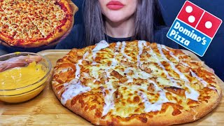 ASMR DOMINO’S CHEESE BURST PIZZA MUKBANG No Talking EATING SOUNDS [upl. by Oir334]