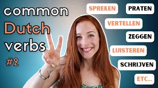 Praat Nederlands met me  Common Dutch verbs 2 NT2 A1A2 learndutch [upl. by Pas]