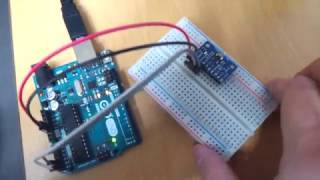 Arduino Uno 로 MPU9250 IMU 센서를 사용해 출력값 확인해 보기 [upl. by Thirzi]