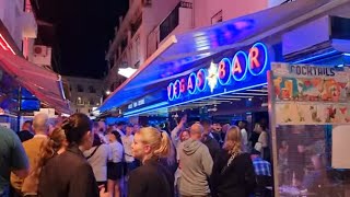 ALBUFEIRA Nightlife 1115pm  BUSY Ending [upl. by Ueihttam884]