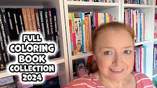 Arty Vlog  Coloring Book Collection Tour 2024  Adult Coloring Books Galore Studio Vlog 23 [upl. by Federica77]