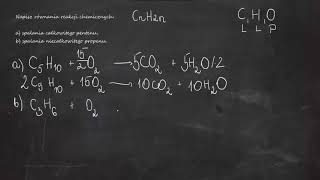 Napisz równania reakcji chemicznych a spalania całkowitego pentenu bspalania niecałkowitego [upl. by Lamori]