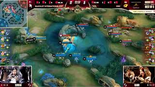 BLACKLIST VS ONIC GAME 1 HIGHLIGHTS  M5 WORLD CHAMPIONSHIP MobileLegends5v5MOBA [upl. by Aiyotal]