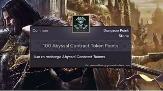 Abyssal Contract Tokens Guide  Throne and Liberty [upl. by Piegari]