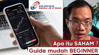 Apa itu SAHAM  BURSA Malaysia  Beginner wajib tengok [upl. by Filmore]