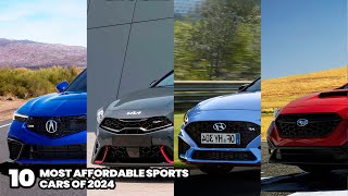 The 10 CHEAPEST Sports Cars of 2024  Most Economical Sports Cars of 2024 [upl. by Robbin]