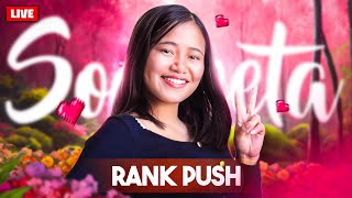 NEW CS SEASON  Rank Push💕 Free Fire Live with Sooneeta💖Mobile FF Queen is HERE🔥Free Fire Live ff [upl. by Nivlac836]