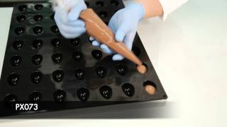 How to make quenelles PAVOFLEX QUENELLE 3D silicone molds [upl. by Yonit411]