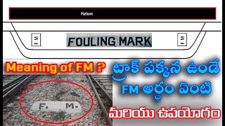 What is the meaning of FM on railway track  భారతీయ రైల్వేలలో FM అంటే ఏమిటి  Fouling Mark [upl. by Elatia]