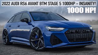 A 1000HP FAMILY HAULER  2022 AUDI RS6 BTM STAGE 5  NOGARO BLUE MONSTER WAGON  IN DETAIL  4K [upl. by Feenah]