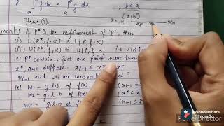 Riemann stieltjes Integral Refinement of a Partition lecture 3 [upl. by Revkah135]