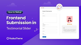 How to Setup Front End Submission in the Testimonial Slider Plugin [upl. by Nnahgiel]