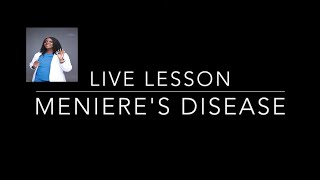 Menieres Disease in Nursing [upl. by Ignatia489]