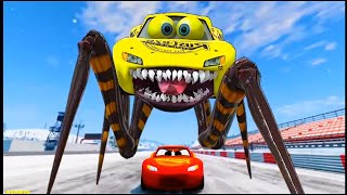 Epic Escape From McQueen Arachnid Eater 🆚 Giant Mack Eater  Coffin Dance SongCOVER [upl. by Medina531]