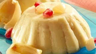 Litchi Pudding  Easy 3 step recipe [upl. by Rahcir386]