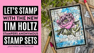 Lets Stamp with the NEW Tim Holtz Stampers Anonymous Stamp Sets [upl. by Aiet]