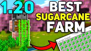 BEST EASY Sugarcane Farm In 120 Minecraft bedrock [upl. by Ardnac825]