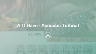 ALL I HAVE Acoustic Guitar Tutorial  Vineyard Worship [upl. by Pettit]