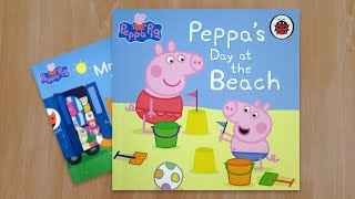 16 Peppas Day at the Beach Book Read Aloud for Children and Toddlers [upl. by Nylarat]