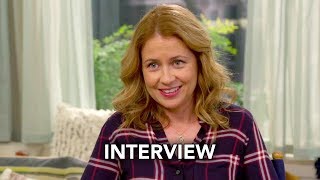 Jenna Fischer Oliver Hudson talk season 2 of Splitting Up Together [upl. by Ahsead471]