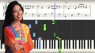 quotComo La Florquot  Piano Tutorial  Partitura Sheets  Selena [upl. by Acillegna250]