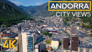 ANDORRA a Tiny Microstate in the Midst of Pyrenees Mountains  4K City Life Video  Drone Views [upl. by Lasala]