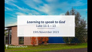 Inshes East Church Livestream Service 19th November 2023 1030am [upl. by Othella]