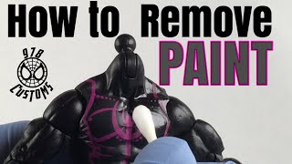 HOW TO Remove factory paint on Marvel Legends SpiderMan 6quot action figures [upl. by Chadd]