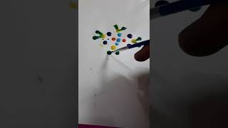 Color drops pattern ytshorts diy art viralvideo viralsong [upl. by Sharity476]