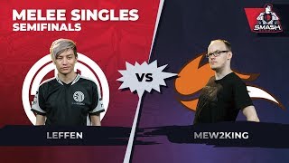 Leffen vs Mew2King  Melee Singles Semifinals  Smash Summit 6 [upl. by Attaynik]