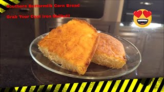 Buttermilk Cornbread Recipe Cast Iron Skillet How to Make Mesomakingit [upl. by Adnana]