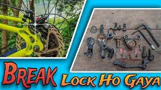 Cycle Disc Brake Repair  Disc Brake Locked Problem  Disc Brake Lock Ho Gaya mtb cycle aboutMTB [upl. by Ertha]